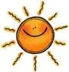 Smiling sun icon